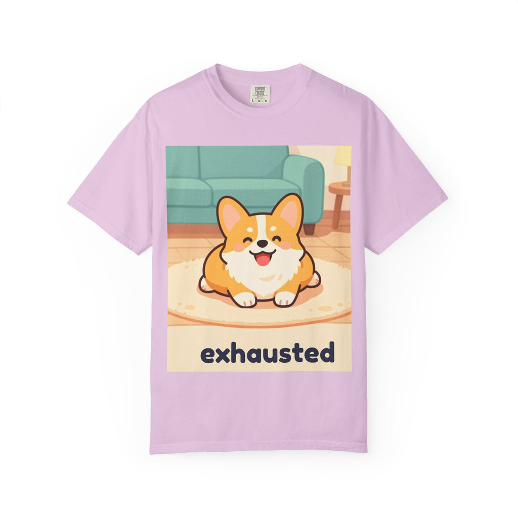 Corgi "Exhausted" Graphic T-Shirt