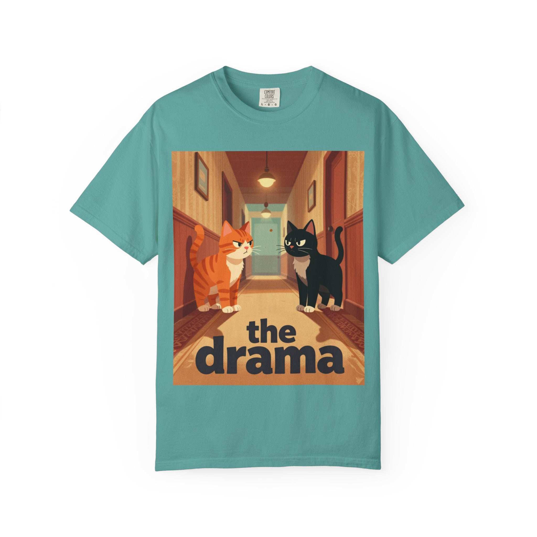 The Drama Cats T-Shirt — Funny Cat Illustration Tee