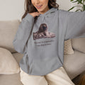 Dog Therapy Hoodie — "Therapy is expensive. My dog is free." Cozy Pet Lover Sweatshirt