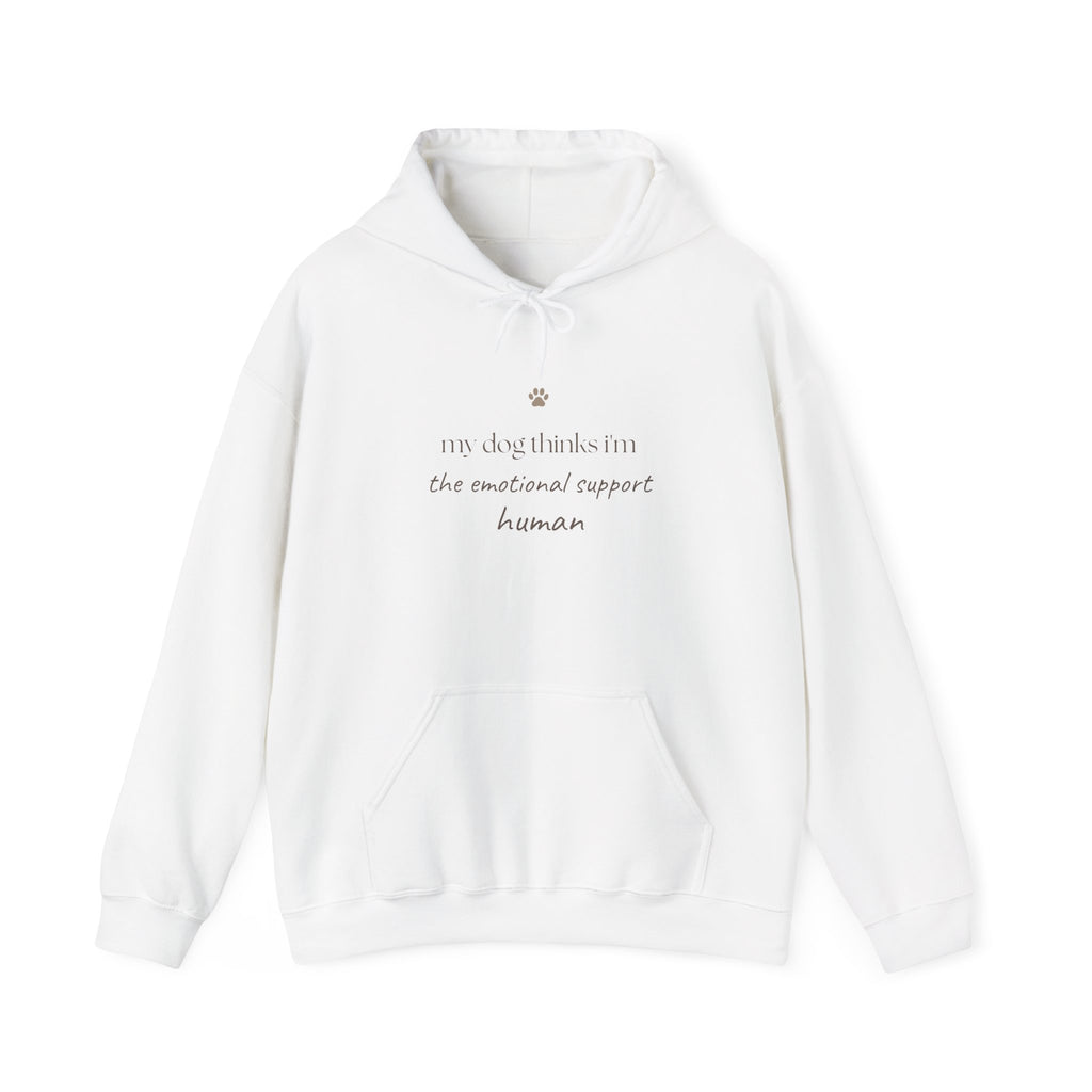 Hoodie — 'Not Only Thanks I'm The Emotional Support Human' Minimal Cozy Pullover