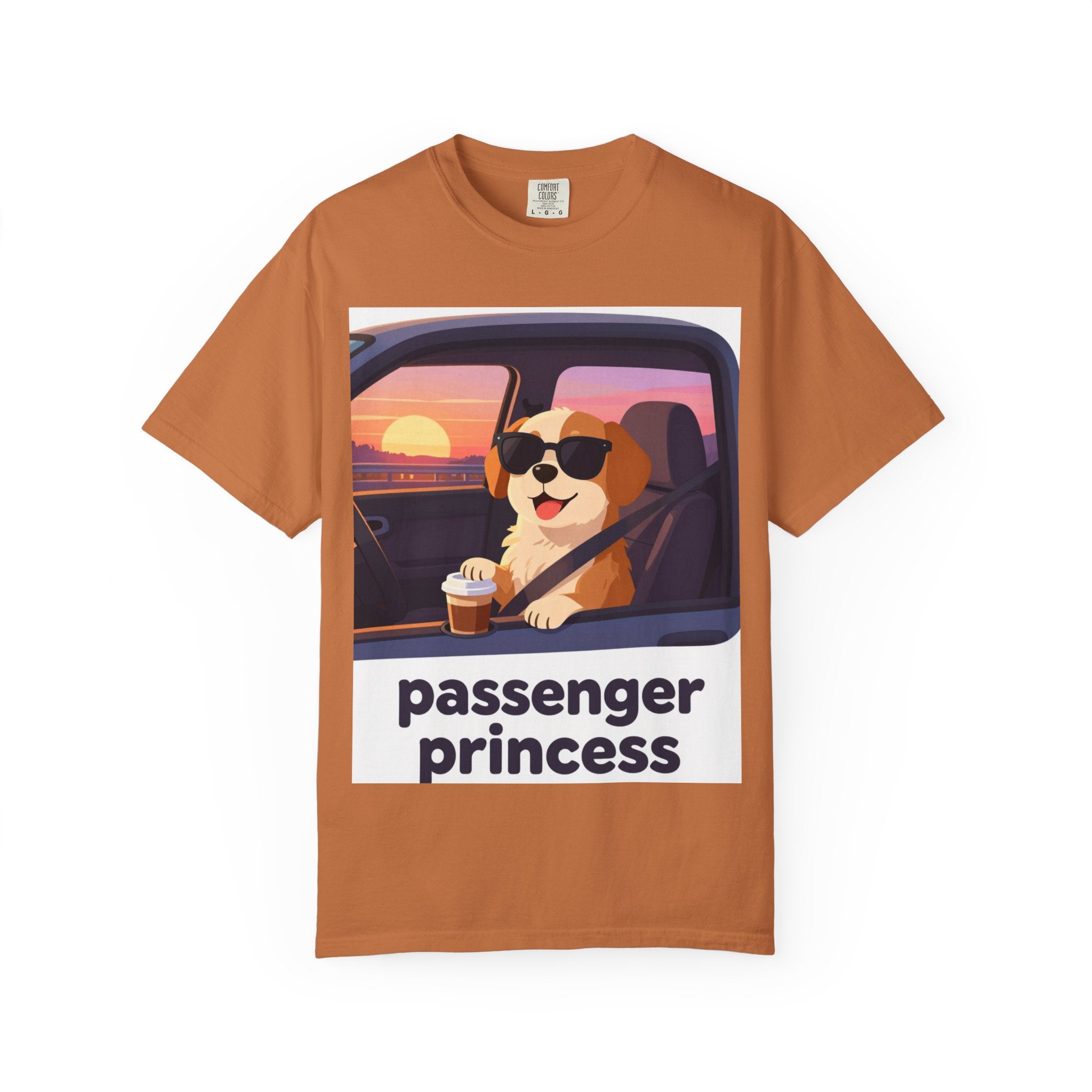 Passenger Princess T-Shirt – Cute Dog Graphic Tee