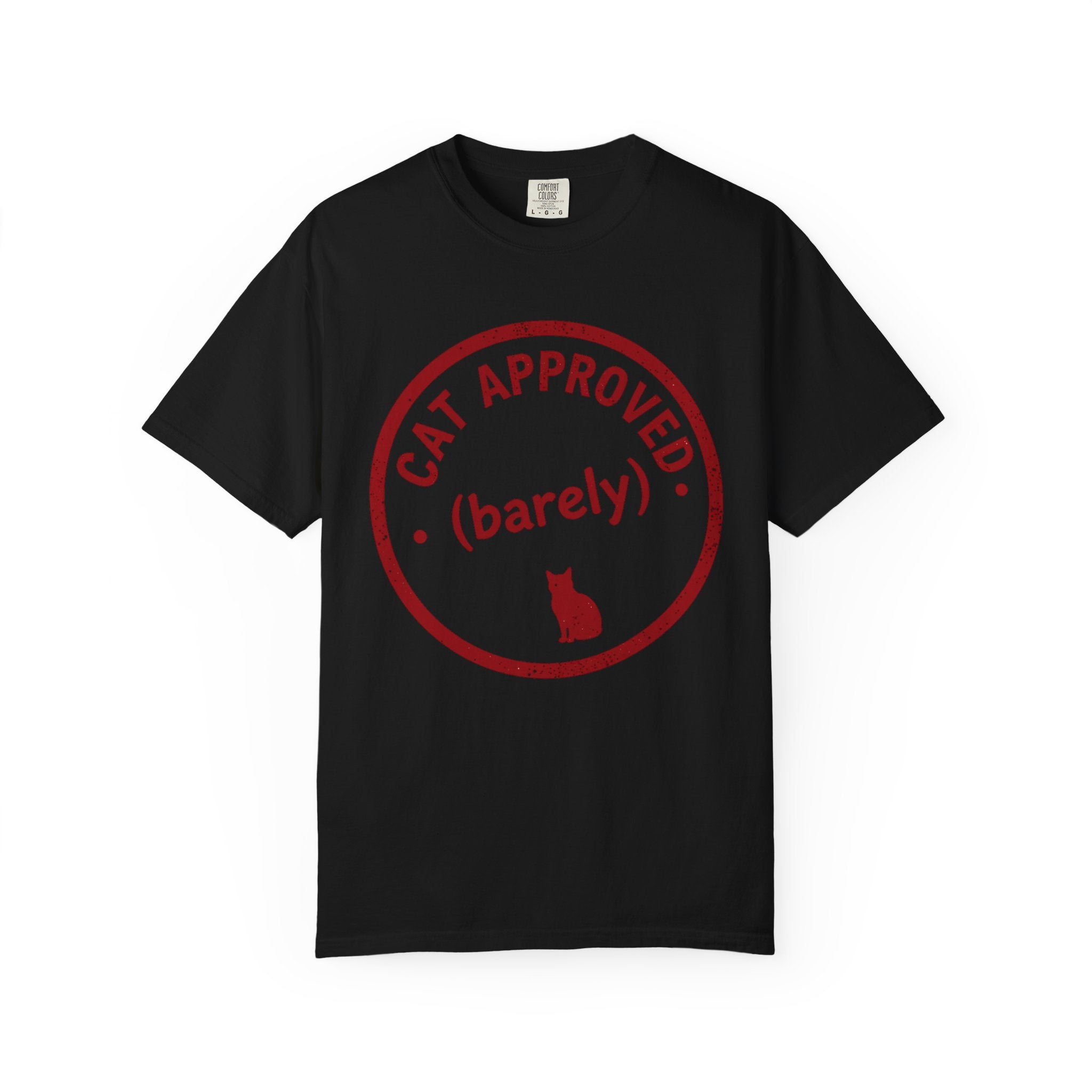 Cat Approved (Barely) T-Shirt — Funny Cat Lover Tee