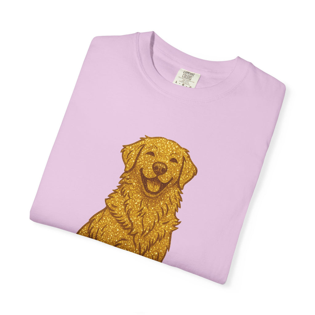 Dog Hair Is My Glitter T-Shirt | Funny Golden Retriever Dog Lover Tee | Cozy Retro Pet Owner Shirt