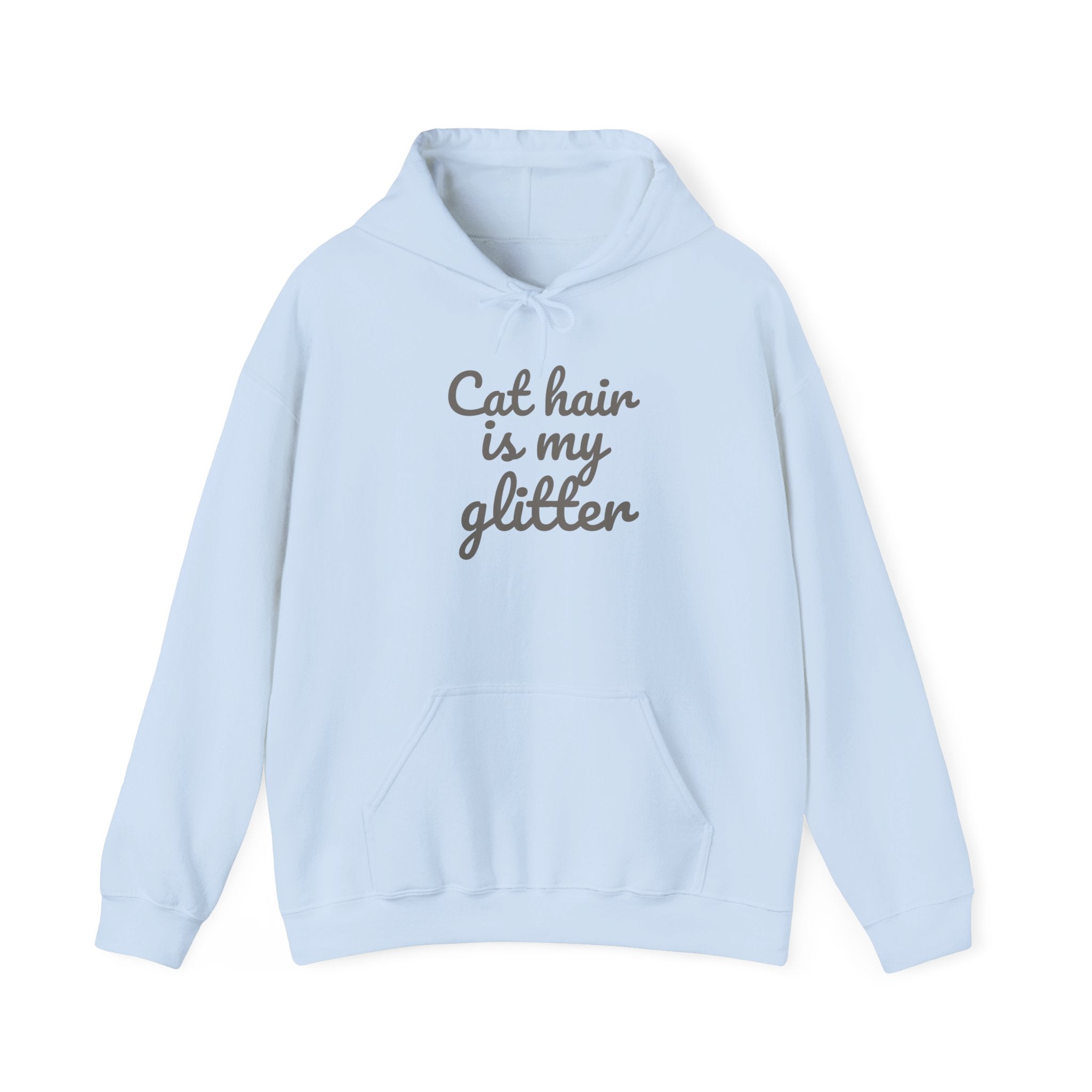 Cat Hair Is My Glitter Hoodie — Funny Cat Lover Pullover