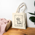 Dachshund Tarot Tote Bag | Cute Dog Mom Canvas Tote for Pet Lovers & Everyday Errands