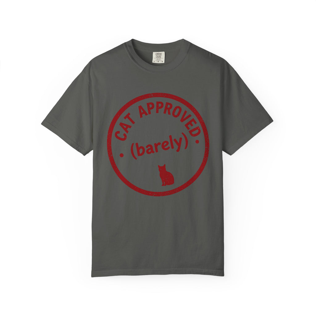 Cat Approved (Barely) T-Shirt — Funny Cat Lover Tee