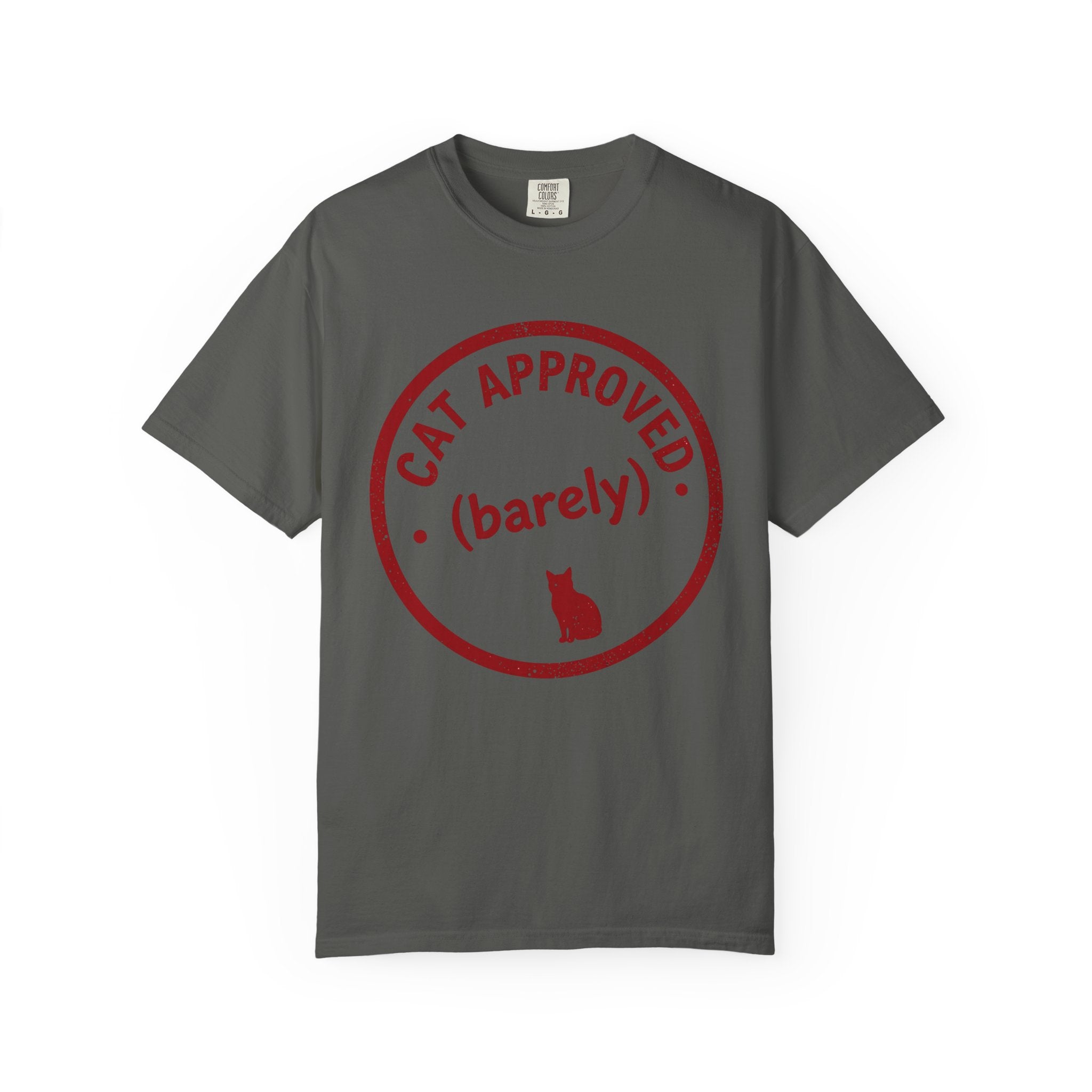 Cat Approved (Barely) T-Shirt — Funny Cat Lover Tee