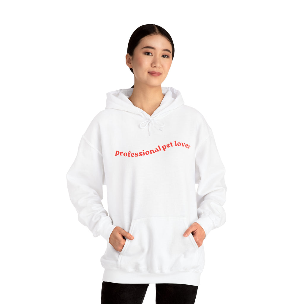 Professional Pet Lover Hoodie | Cozy Unisex Pet Lover Pullover Sweatshirt for Dog & Cat Lovers