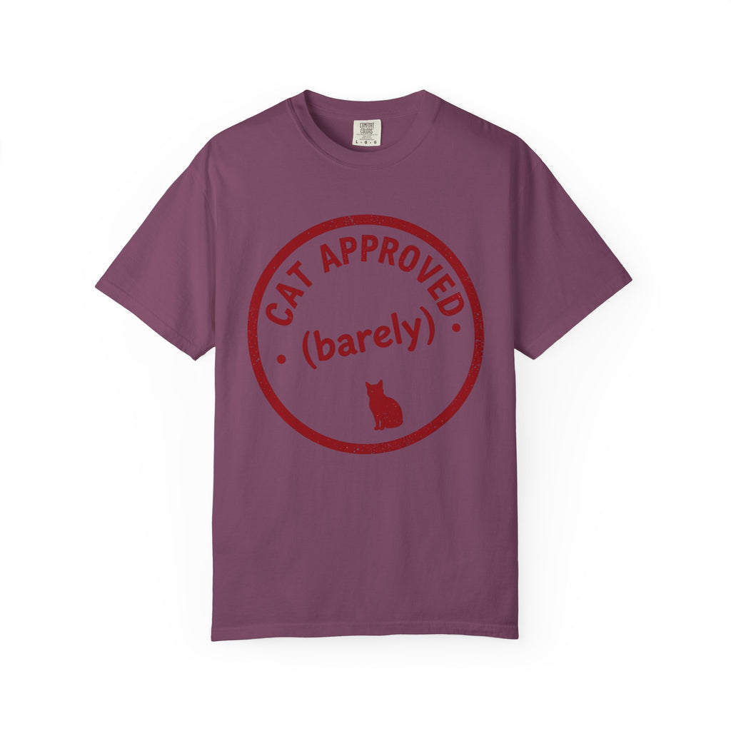 Cat Approved (Barely) T-Shirt — Funny Cat Lover Tee