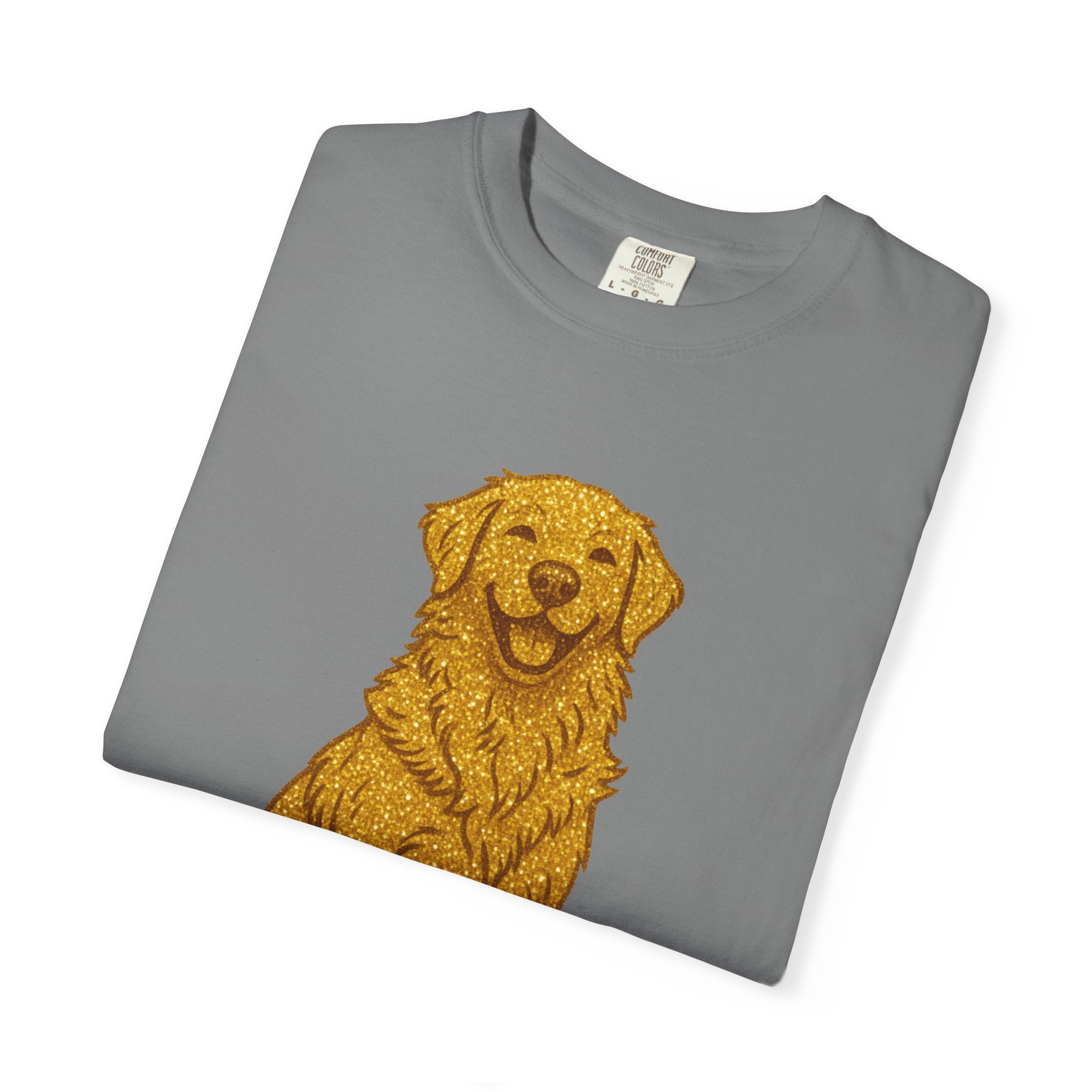 Dog Hair Is My Glitter T-Shirt | Funny Golden Retriever Dog Lover Tee | Cozy Retro Pet Owner Shirt