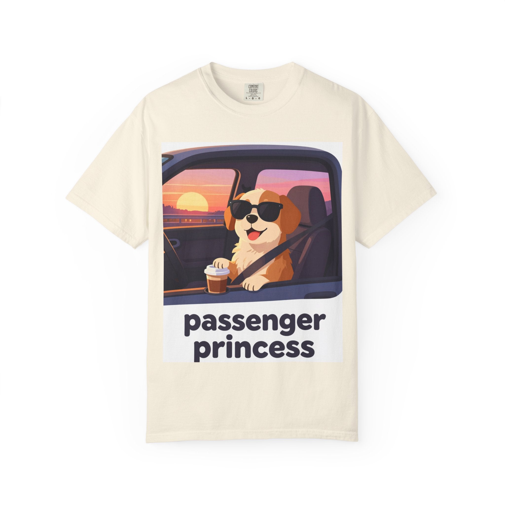 Passenger Princess T-Shirt – Cute Dog Graphic Tee