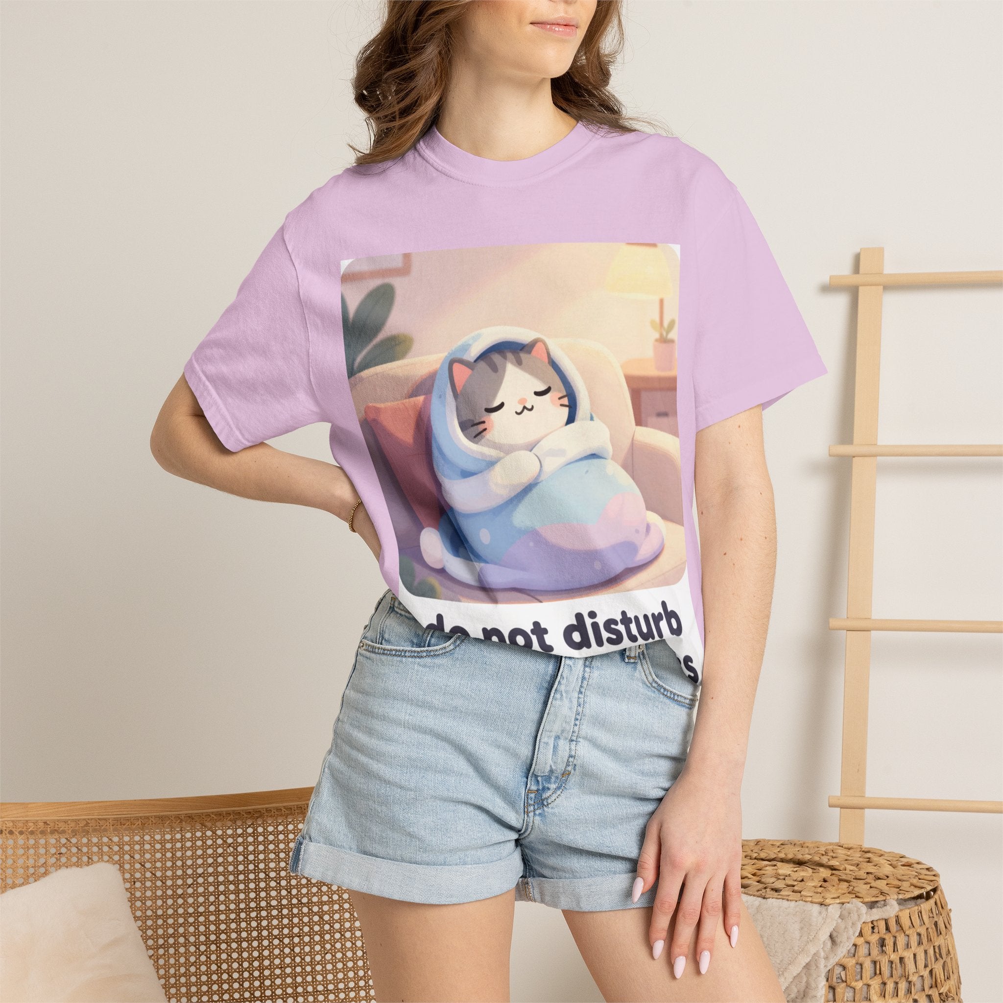 Do Not Disturb Unless Snacks T-Shirt — Cozy Cat Graphic Tee