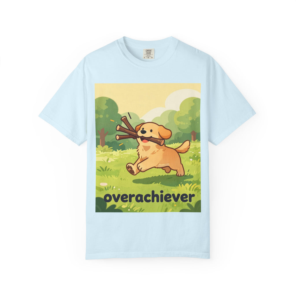 Overachiever Dog T-Shirt — Cute Golden Retriever Fetch Graphic Tee