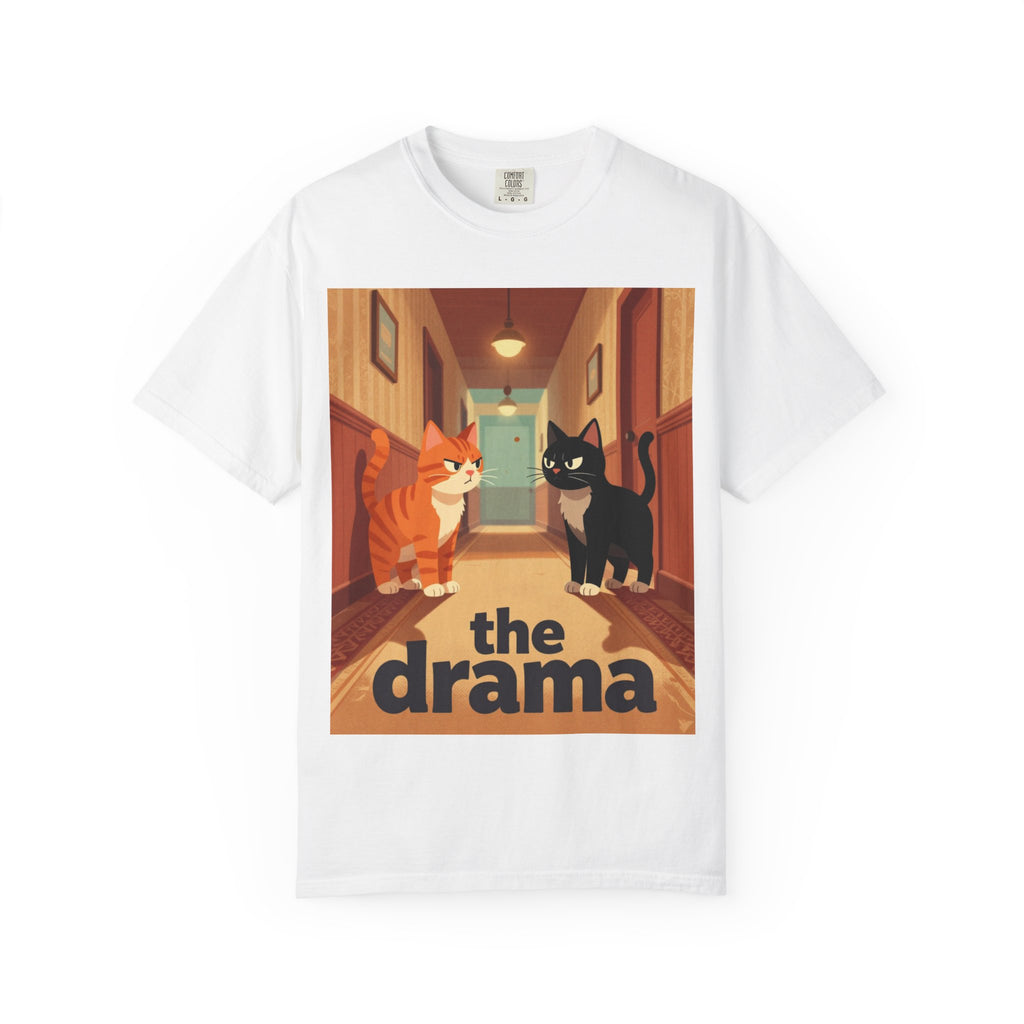 The Drama Cats T-Shirt — Funny Cat Illustration Tee
