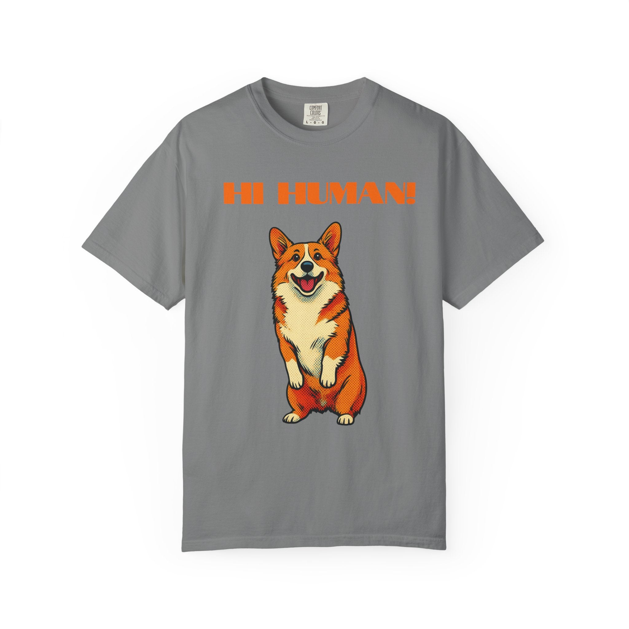 Hi Human! Corgi T-Shirt — Cute Dog Graphic Tee for Dog Lovers