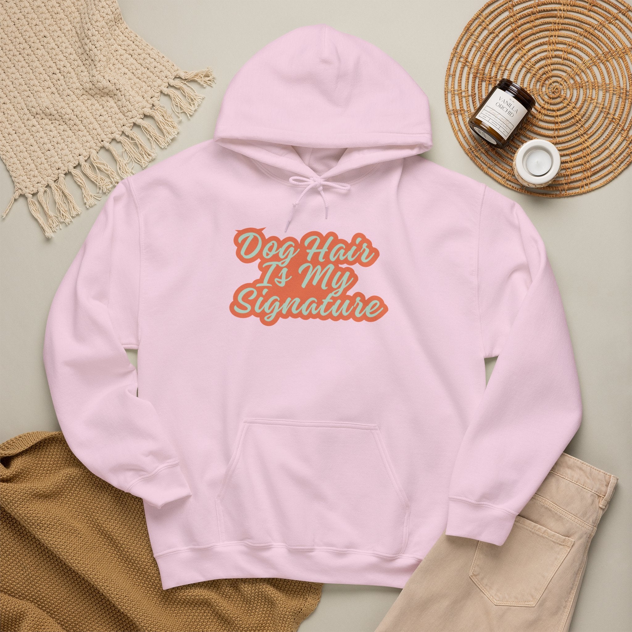 Dog Hair Is My Signature Hoodie | Funny Cozy Dog Lover Sweatshirt for Pet Owners