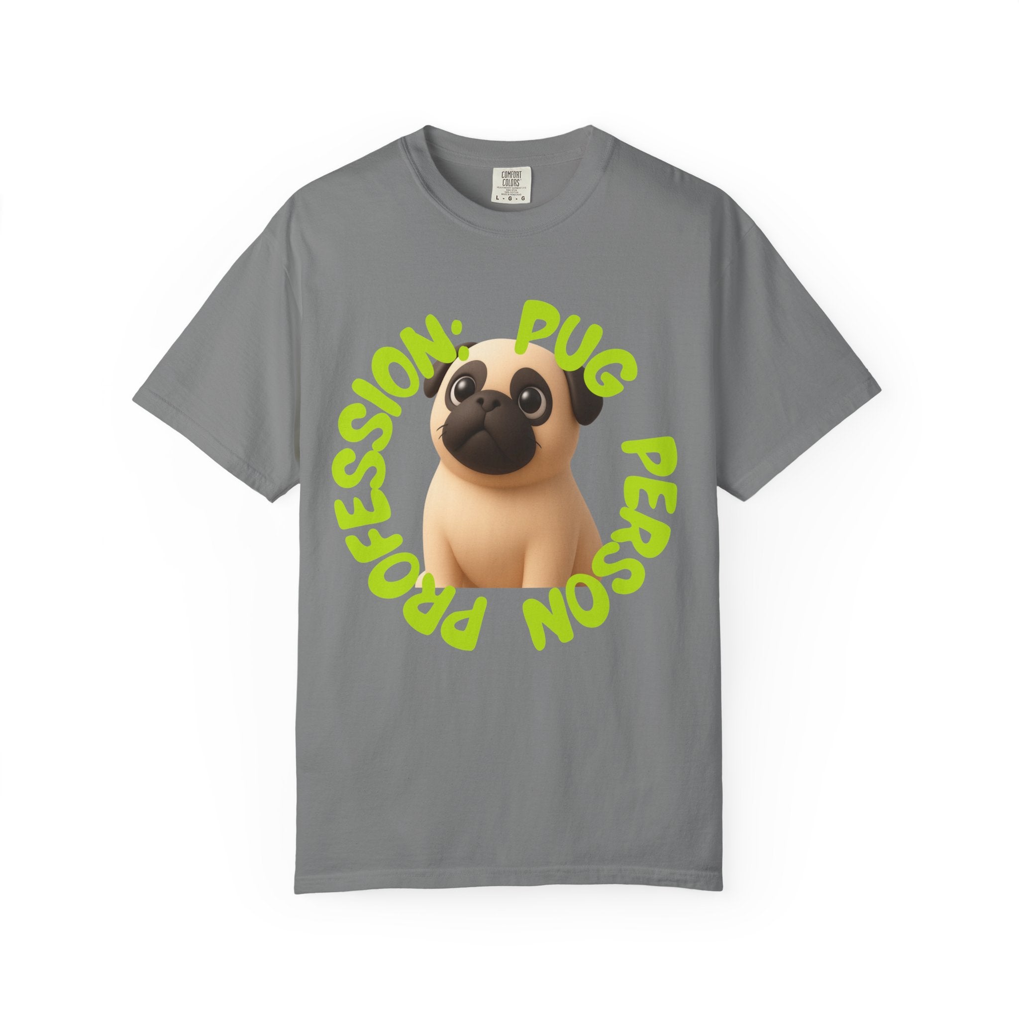 Pug Person Graphic T-Shirt — "Pug Person" Cute Cartoon Pug Tee