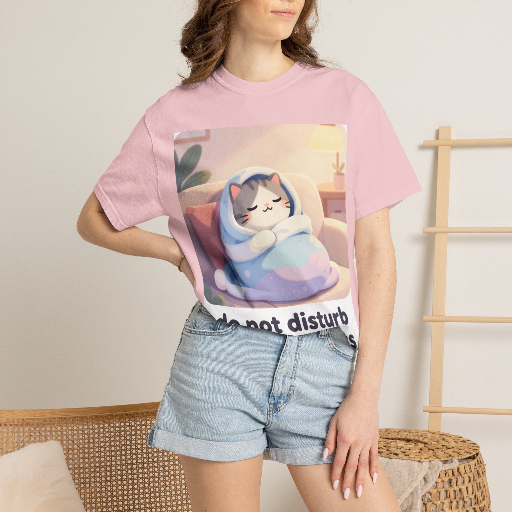Do Not Disturb Unless Snacks T-Shirt — Cozy Cat Graphic Tee