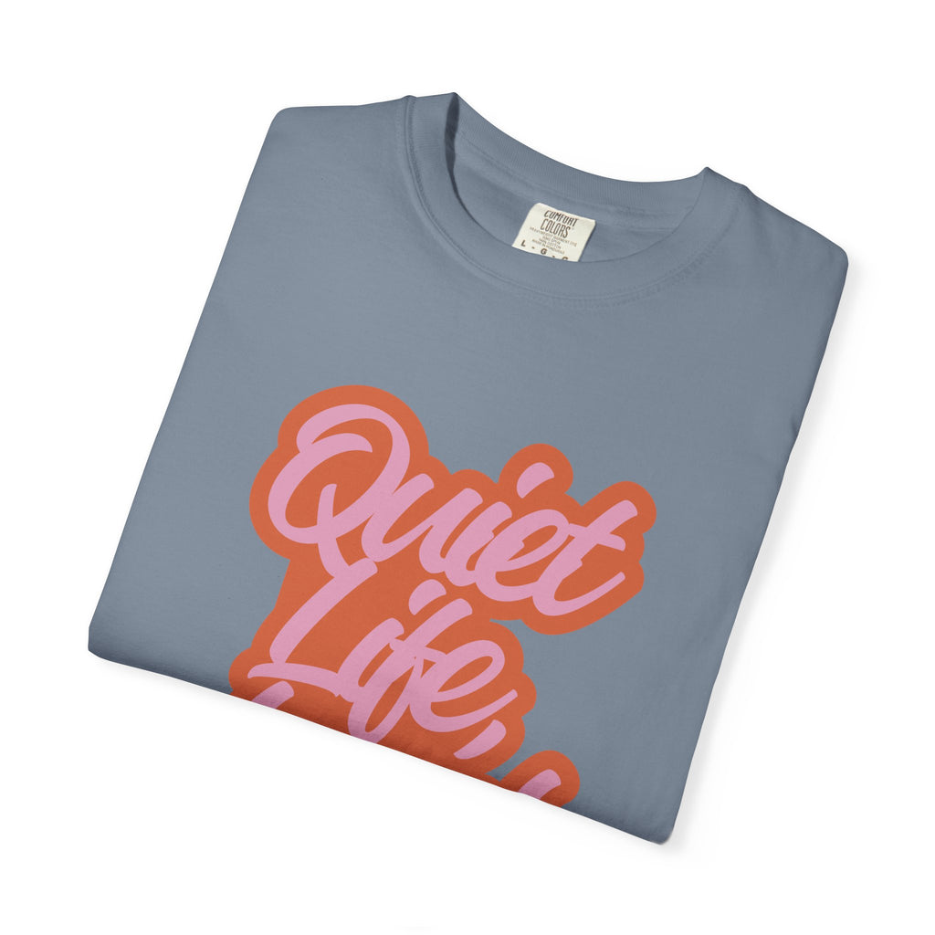 Quiet Life Loud Pet T-Shirt | Funny Pet Lover Graphic Tee | Cozy Retro Dog & Cat Owner Shirt