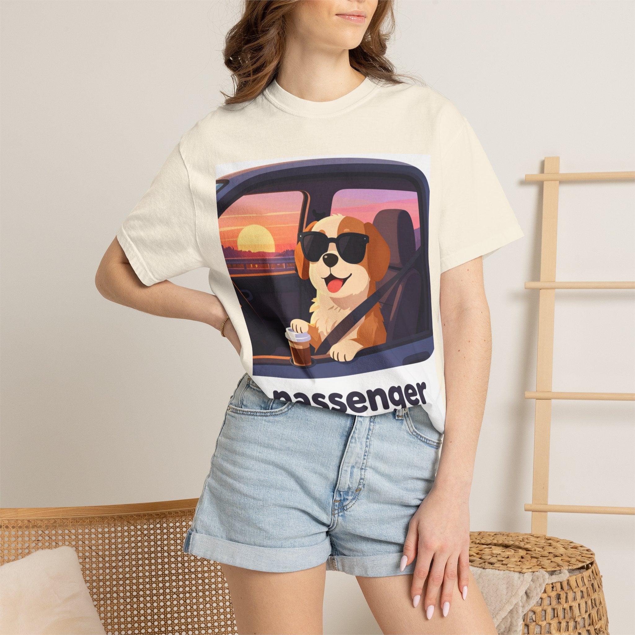 Passenger Princess T-Shirt – Cute Dog Graphic Tee