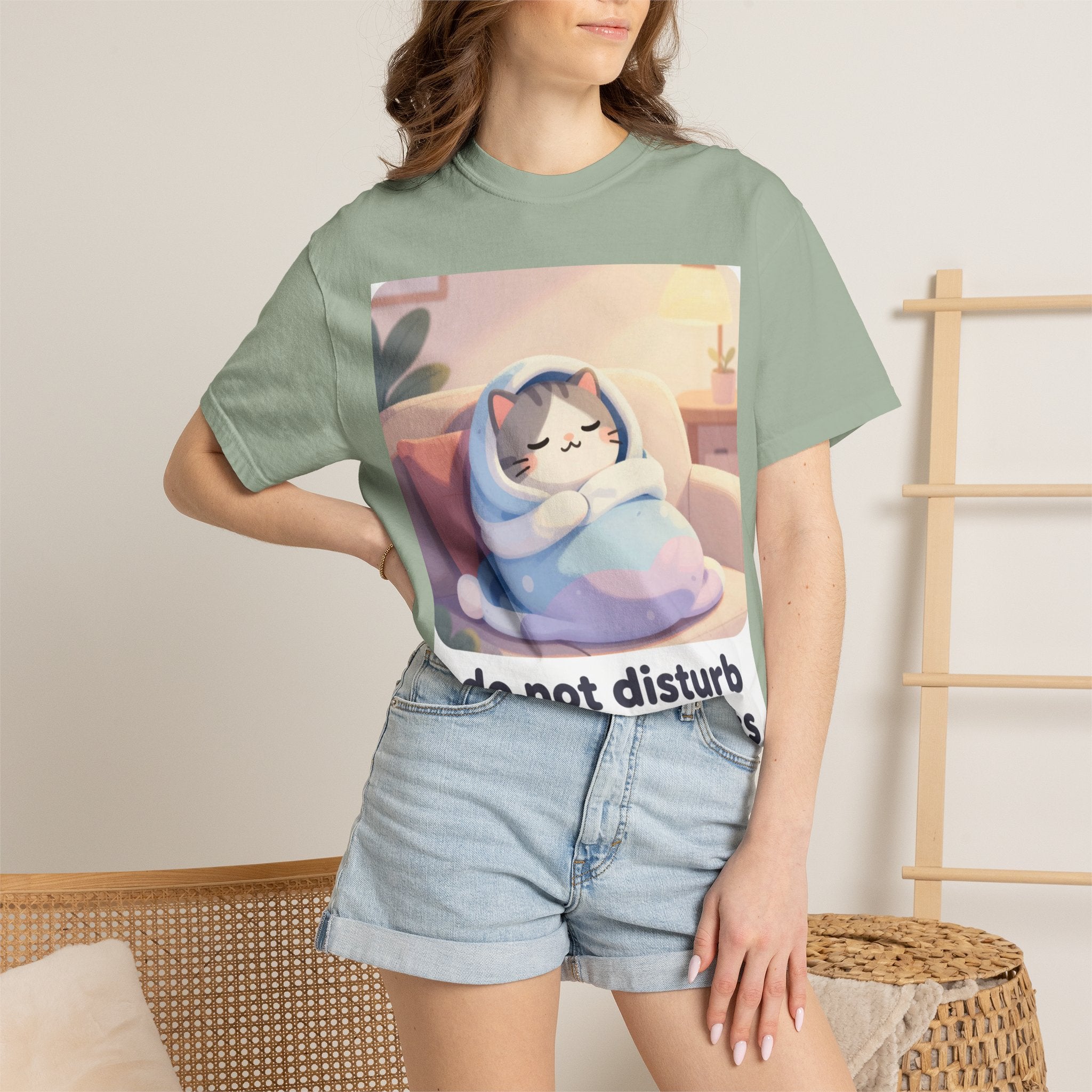 Do Not Disturb Unless Snacks T-Shirt — Cozy Cat Graphic Tee