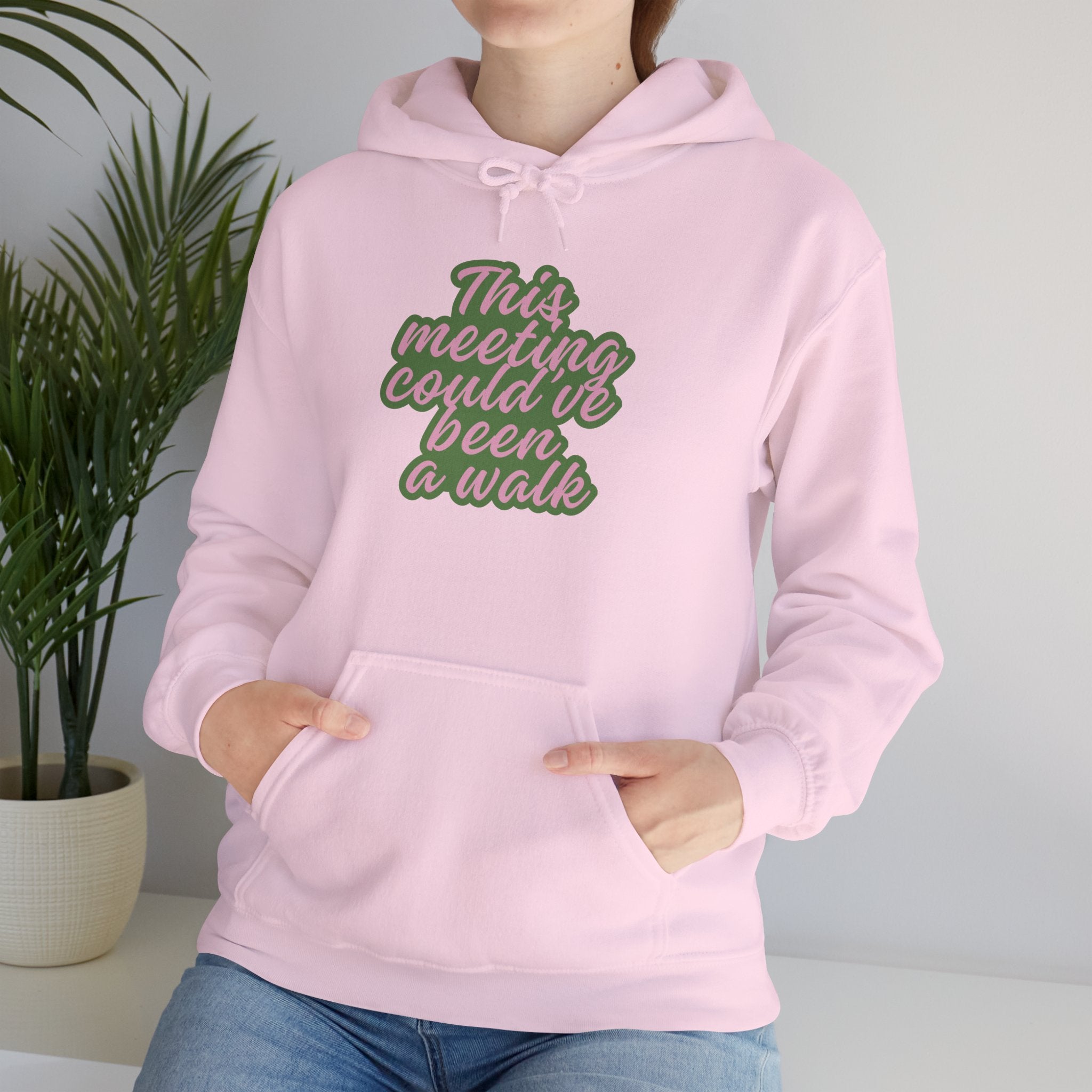 This Meeting Could’ve Been a Walk Hoodie | Funny Work From Home Sweatshirt | Cozy Casual Unisex Pullover