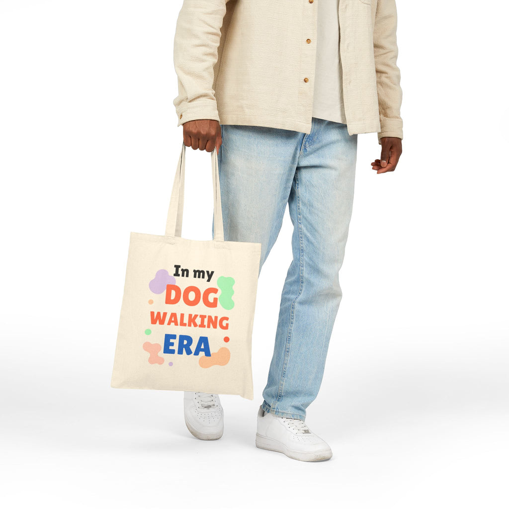 Dog Walking Era Tote Bag — 'In My Dog Walking Era' Canvas Tote