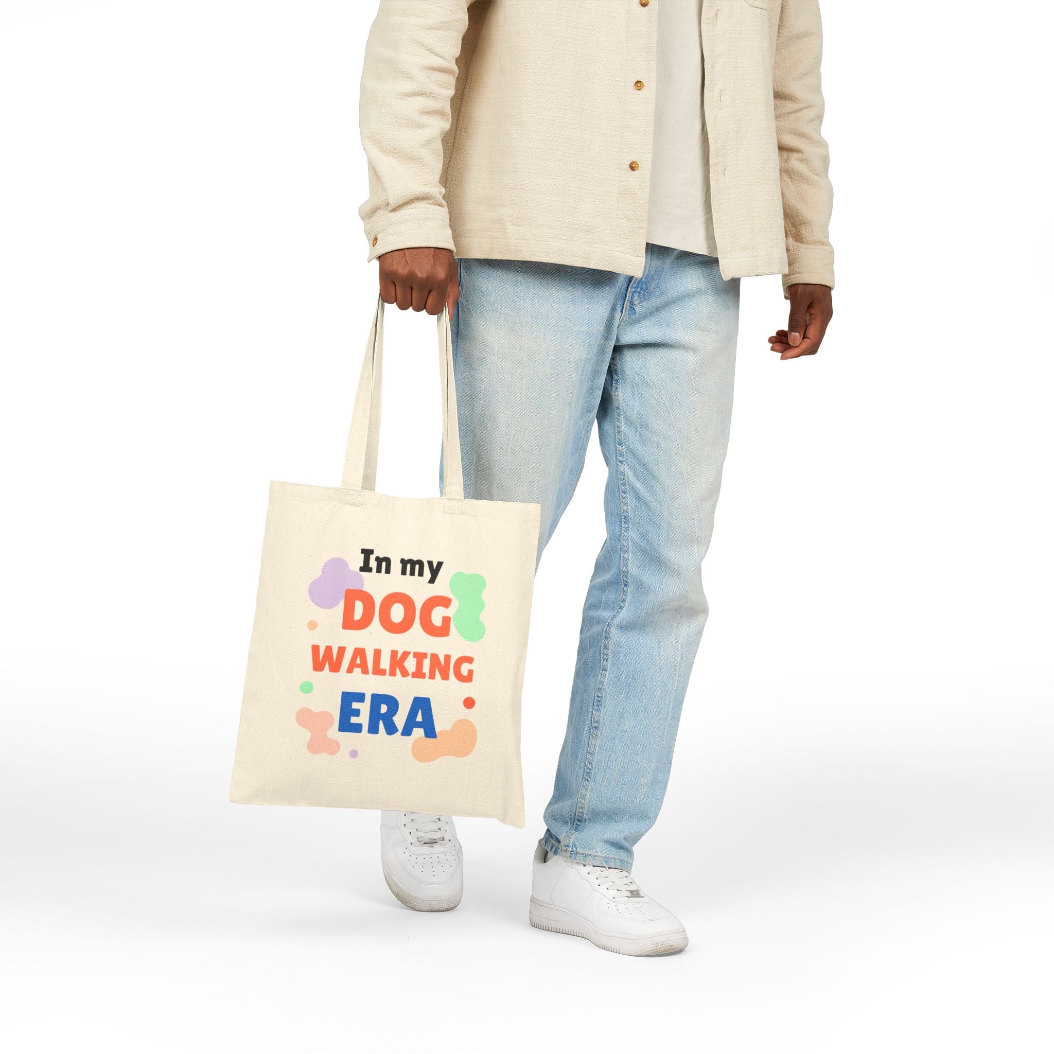 Dog Walking Era Tote Bag — 'In My Dog Walking Era' Canvas Tote