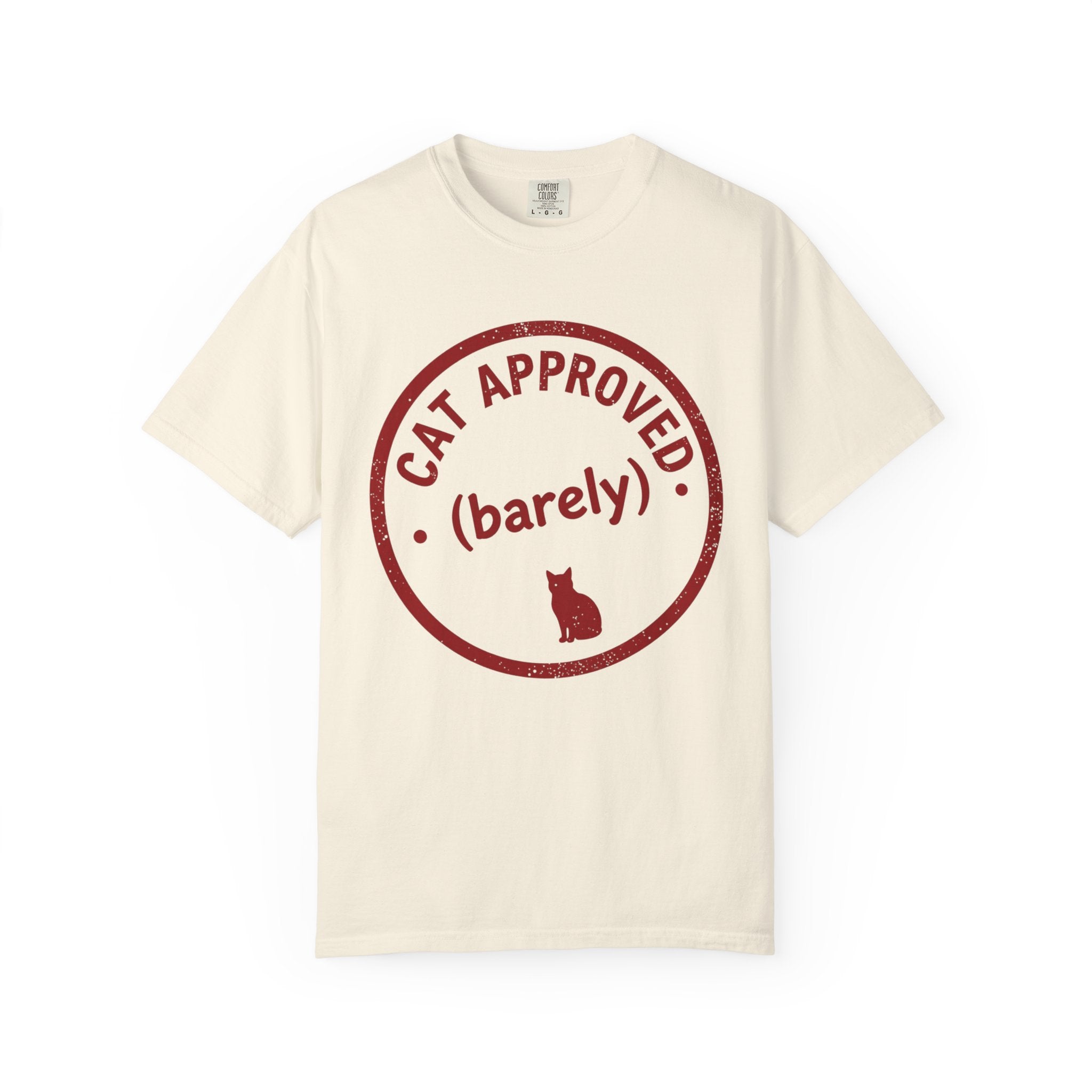 Cat Approved (Barely) T-Shirt — Funny Cat Lover Tee