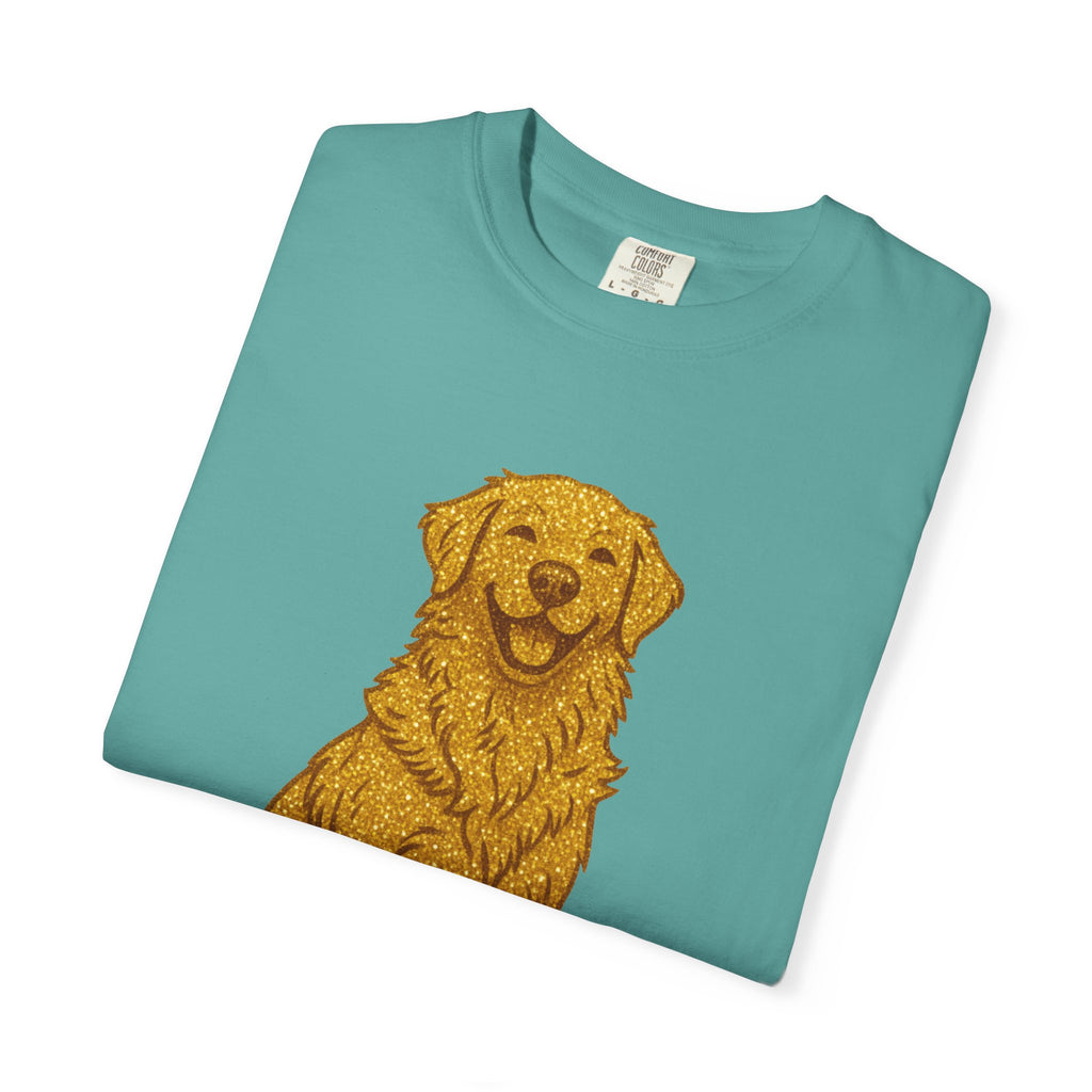 Dog Hair Is My Glitter T-Shirt | Funny Golden Retriever Dog Lover Tee | Cozy Retro Pet Owner Shirt