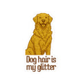 Dog Hair Is My Glitter Sticker — Golden Retriever Kiss-Cut Vinyl
