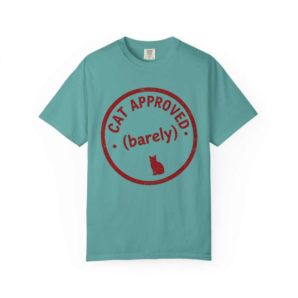 Cat Approved (Barely) T-Shirt — Funny Cat Lover Tee